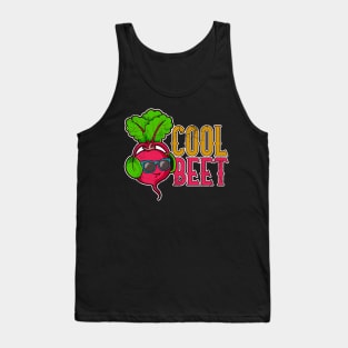 Cool Beet Funny Vegetable Music Pun Humor Tank Top